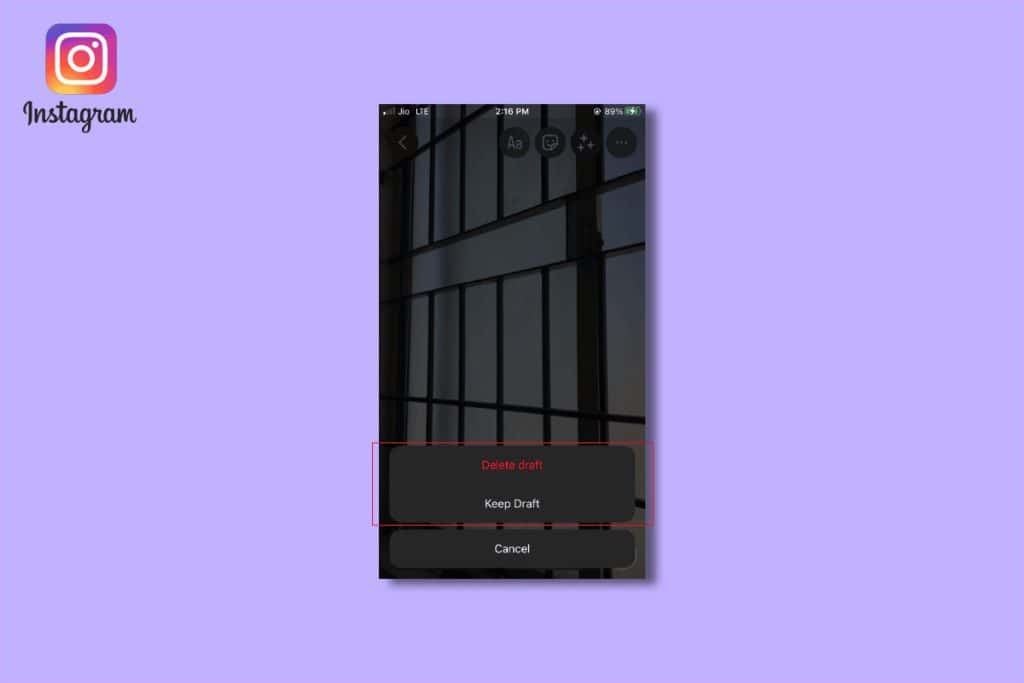 How to See and Delete IG Story Drafts