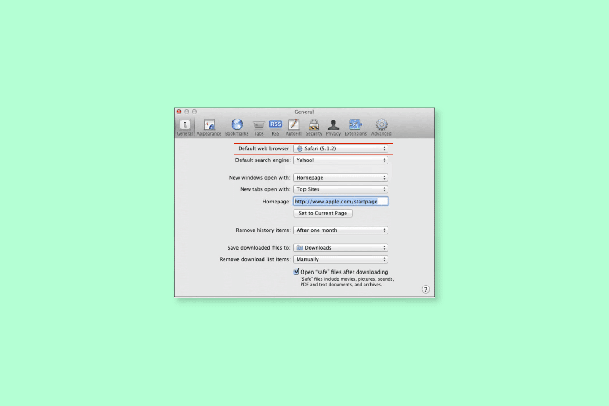 How to Change My Default Homepage in Safari - 85