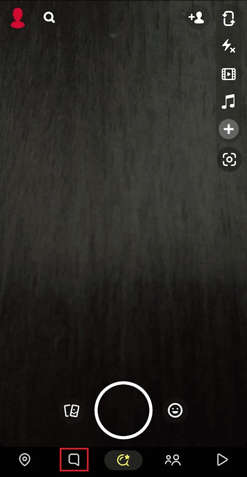 Tap on the Chat tab from the bottom bar