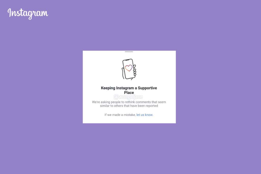 What Does Help Keep Instagram A Supportive Place Mean?