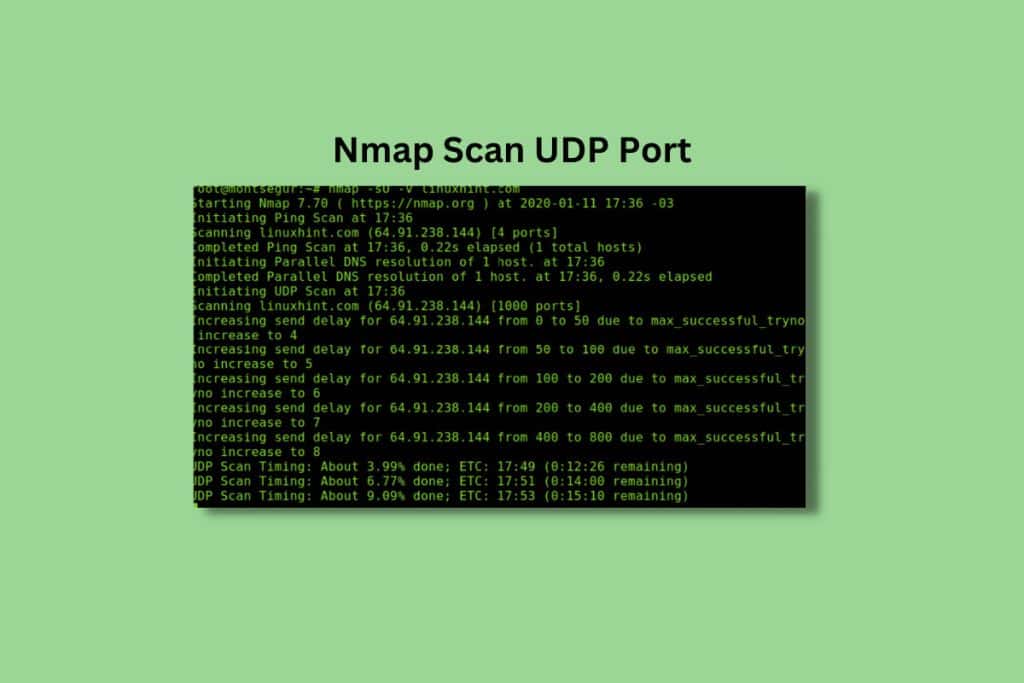 What is Nmap Scan UDP Port