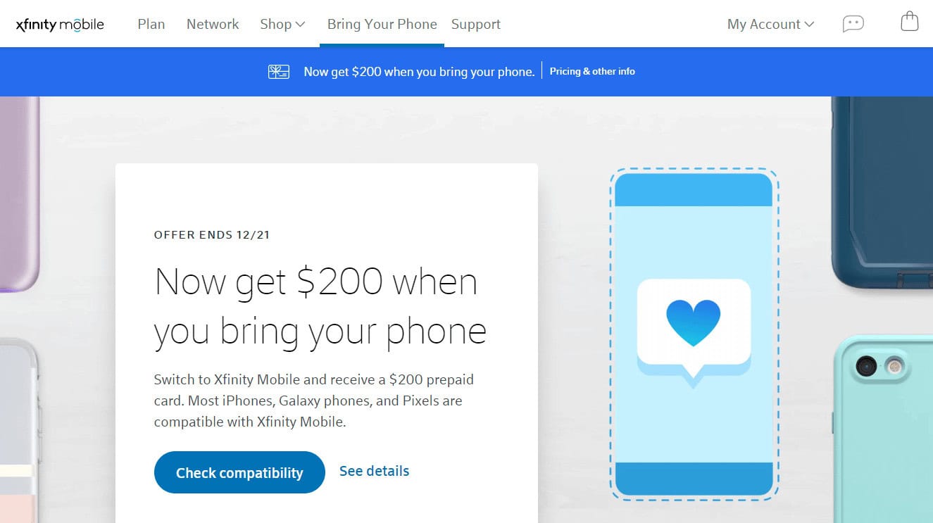 Xfinity Mobile Bring Your Own Phone