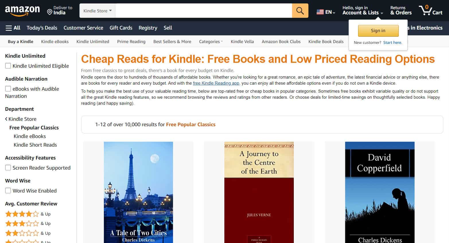 Amazon Kindle Books. 22 Best and Safe Websites to Download Free Textbooks