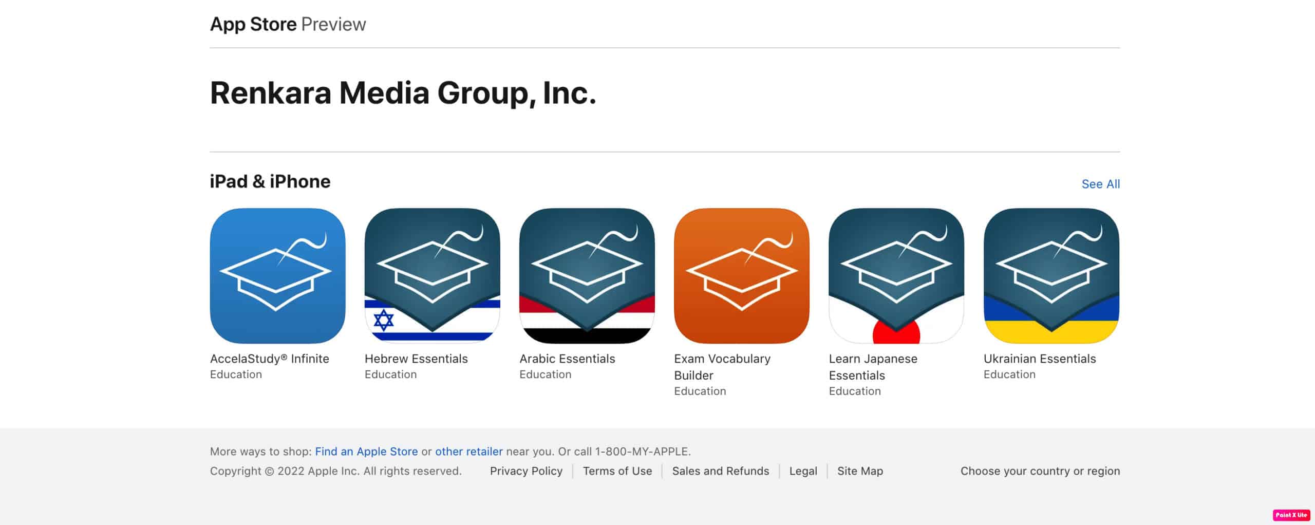 app store preview of Renkara media groups