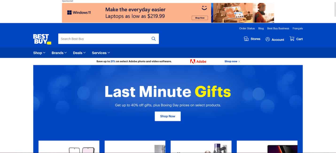 Best Buy website