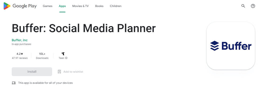 Buffer. Top 20 Best Free Instagram Post Planner Apps