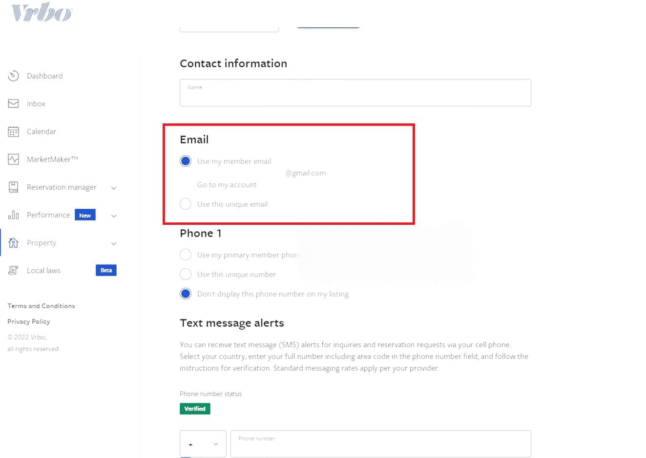 choose the required email using two options: use my membership email and use this unique email | add photo to VRBO traveler profile