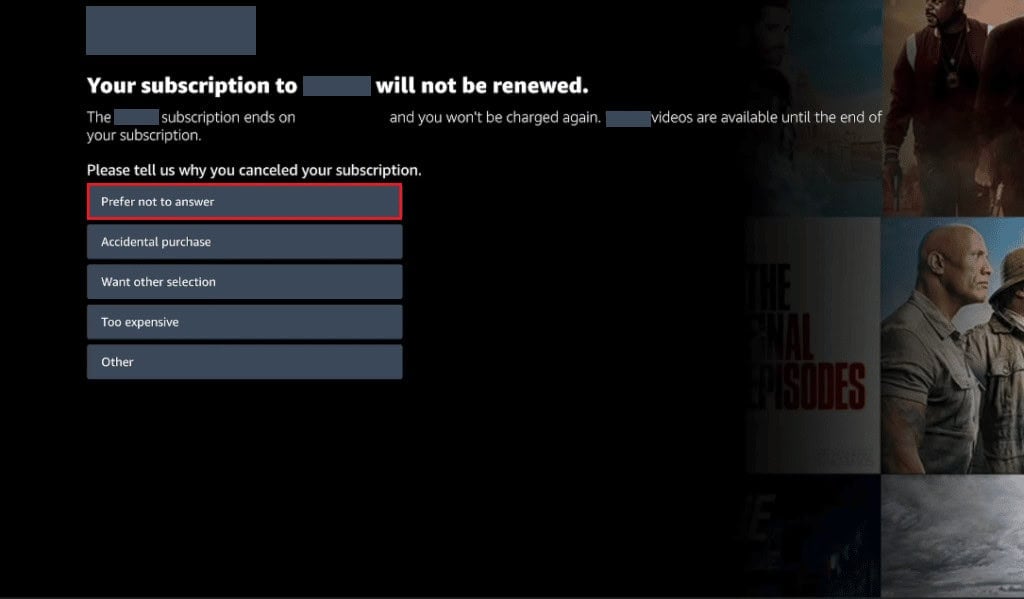 click on Prefer not to answer or any other desired reason |