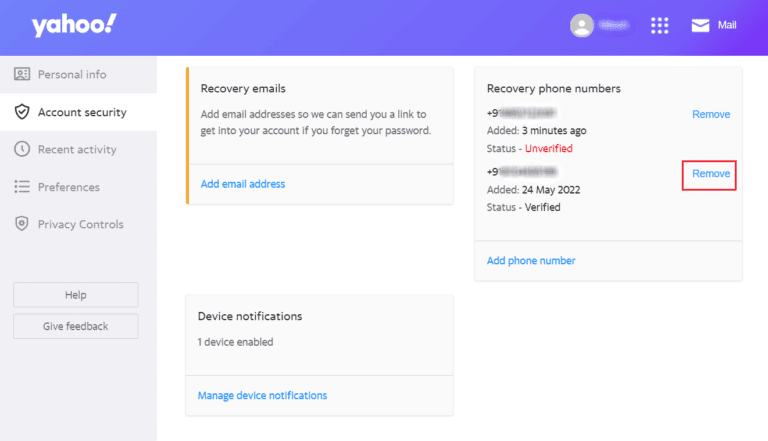 How to Change Phone Number on Yahoo Mail – TechCult