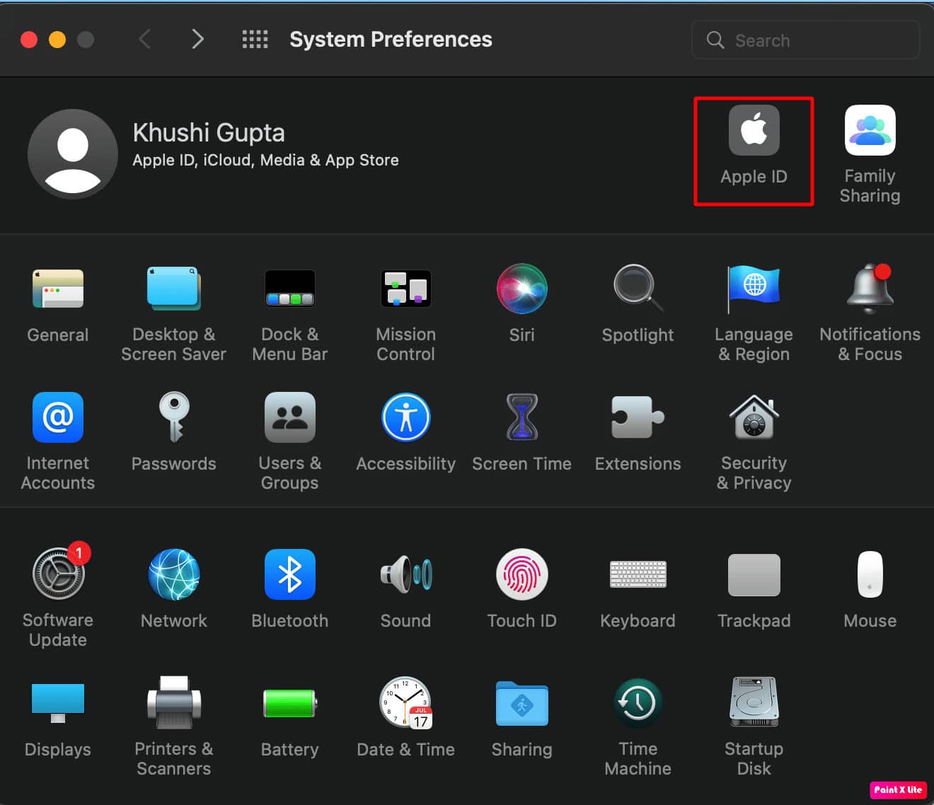 click on apple id | How to Fix iMessages Not Syncing on Mac
