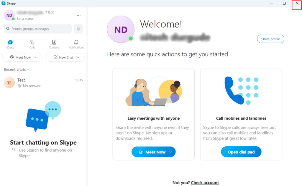 How to Get Little Skype Window Back – TechCult