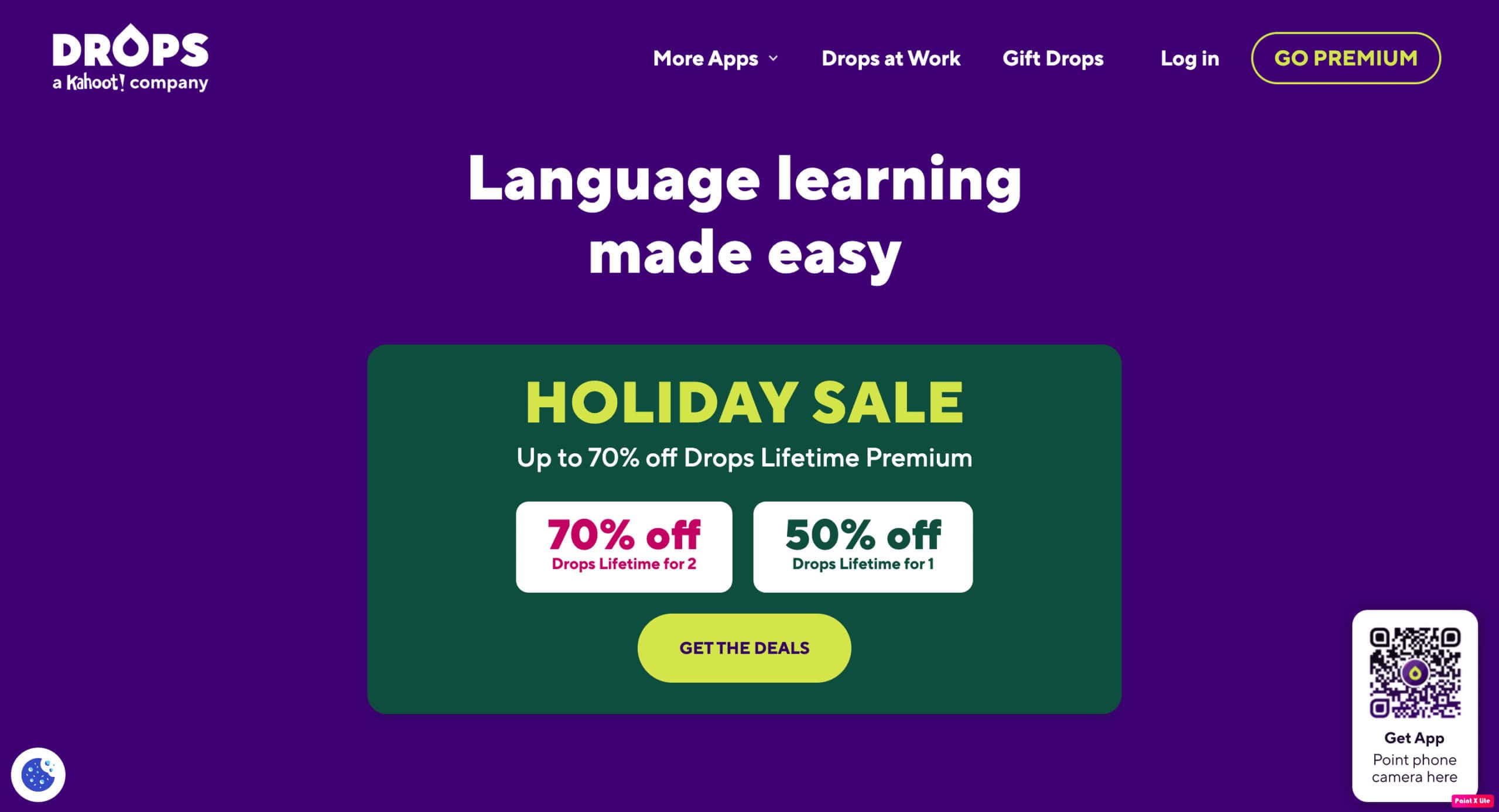 drops homepage