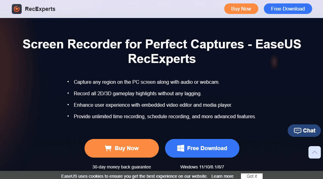 EaseUS RecExperts. 39 Best Webcam Software for Windows 10