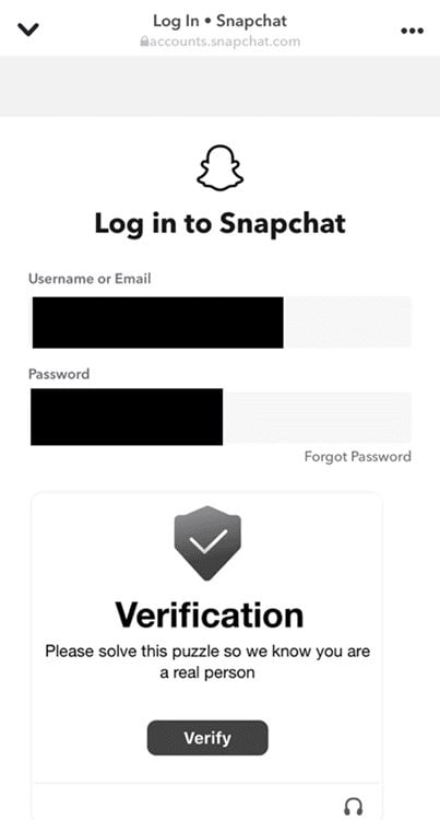 enter username and password