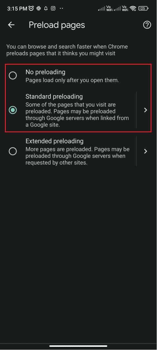 you can either choose Standard preloading or No preloading to fix the ERR address unreachable error