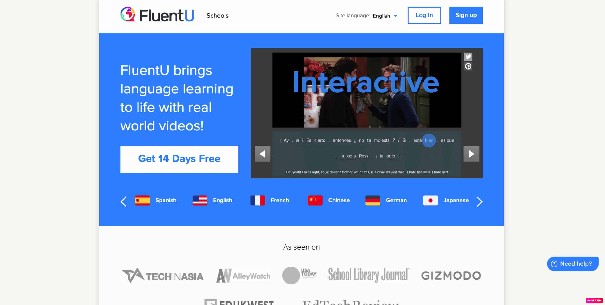 fluentu homepage