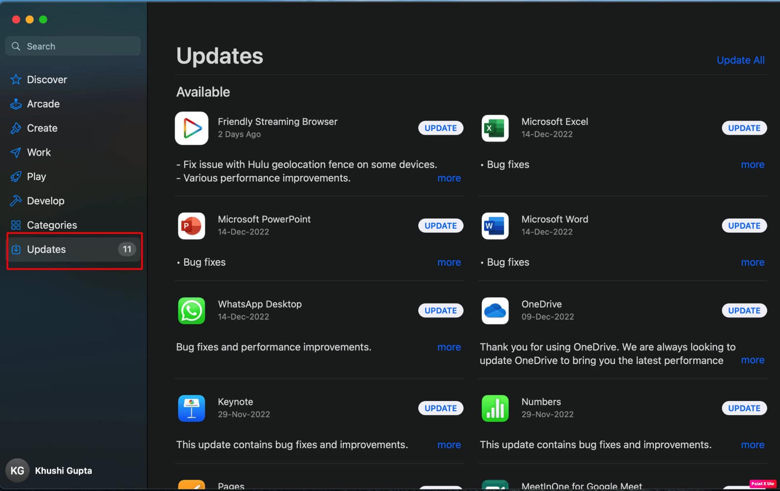 Updates