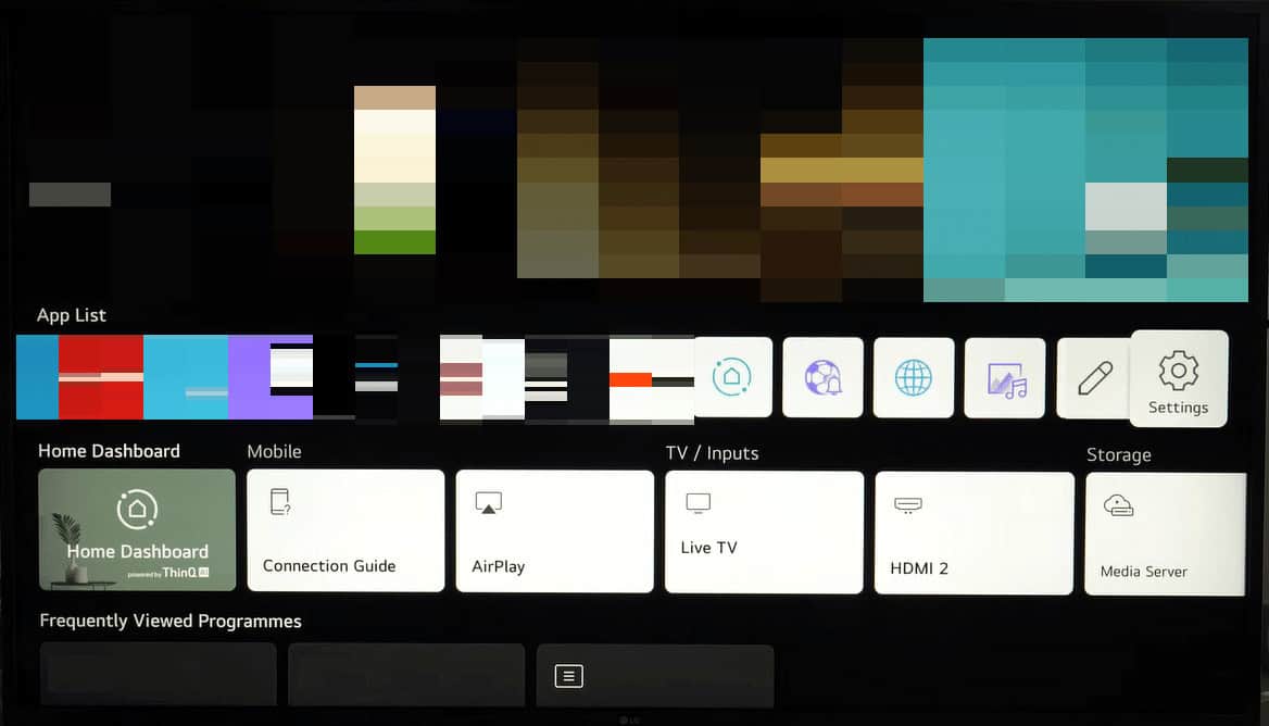 lg smart tv home