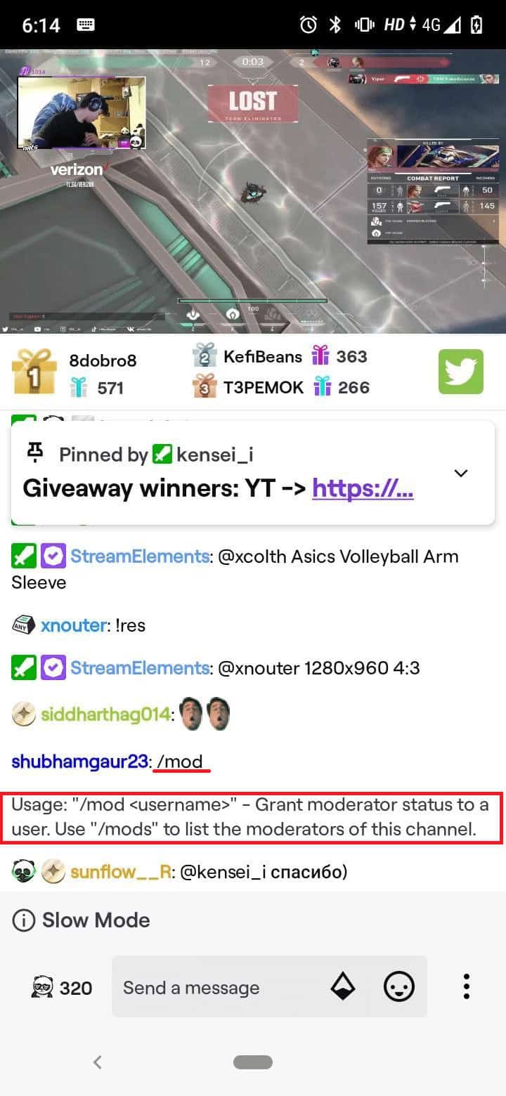 mod command. Twitch Chat Commands for Bots