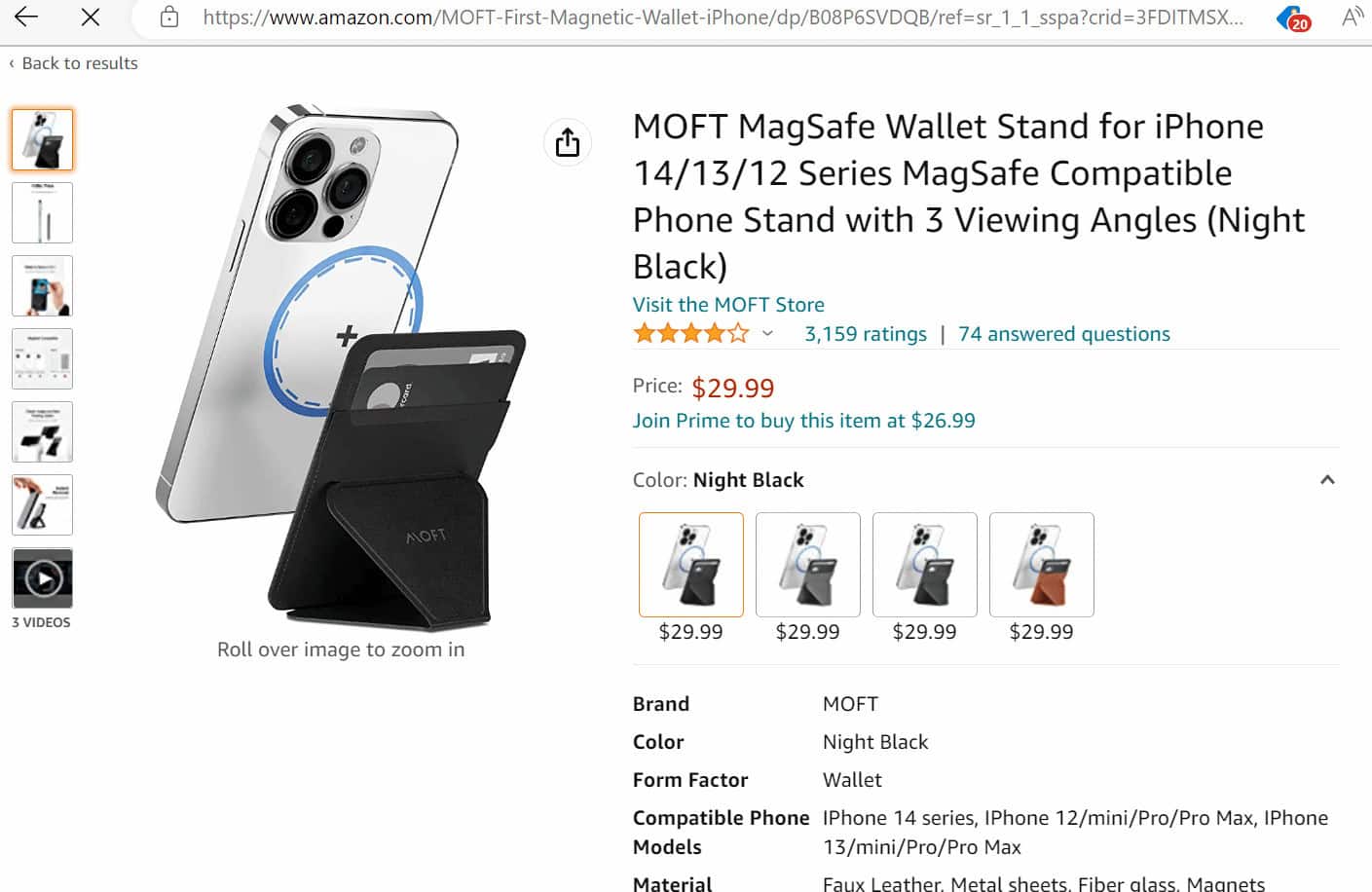 MOFT MagSafe wallet stand