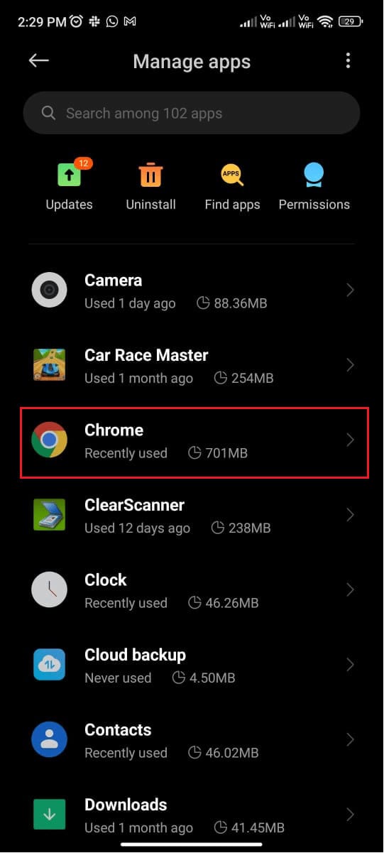 tap on Manage apps and then tap on Chrome. Top 12 Solutions to ERR Address Unreachable on Android