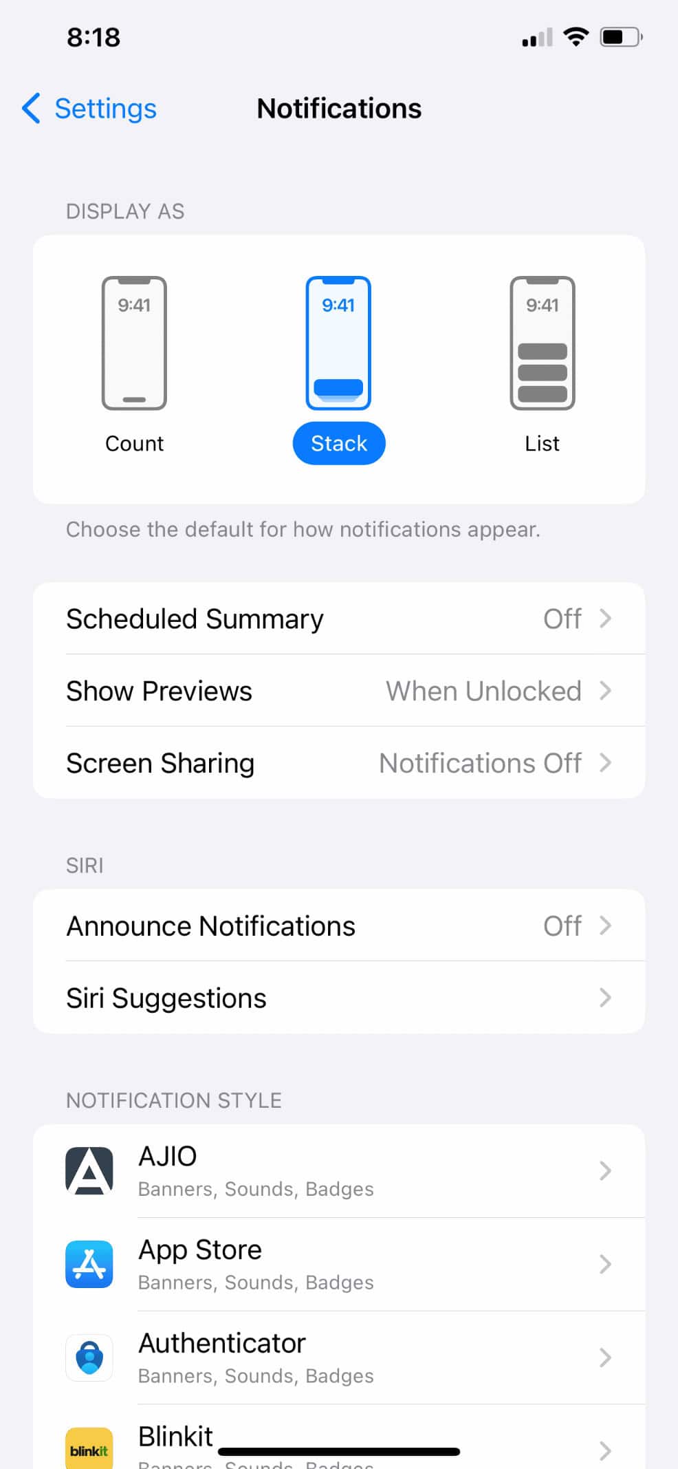 Notifications 