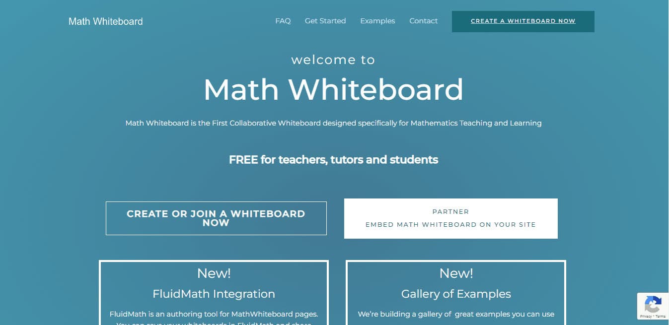 Official website of Math Whiteboard