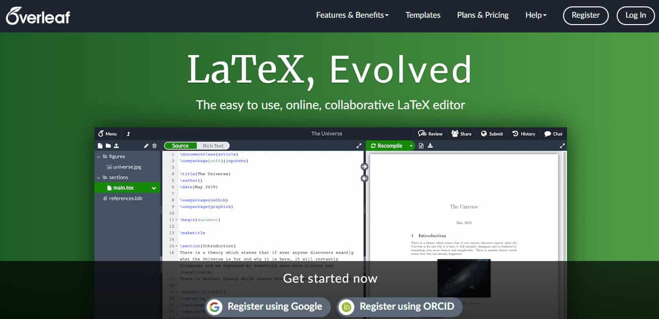 Official website of Overleaf