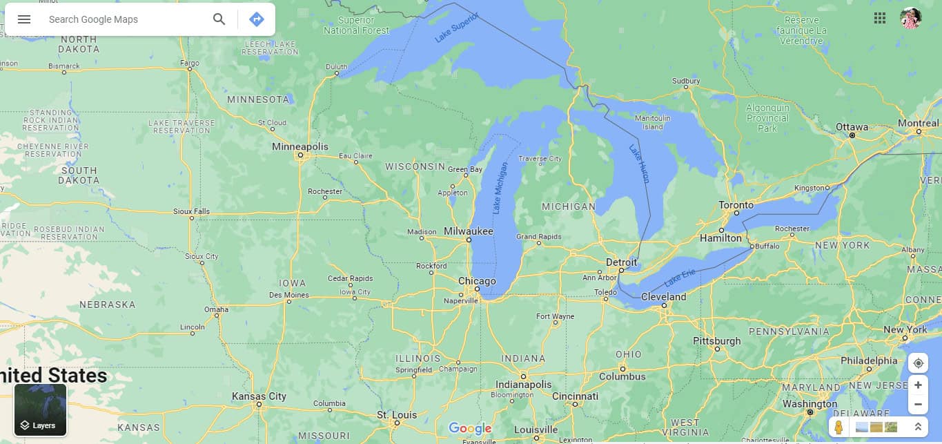 Open Google Maps on your desktop