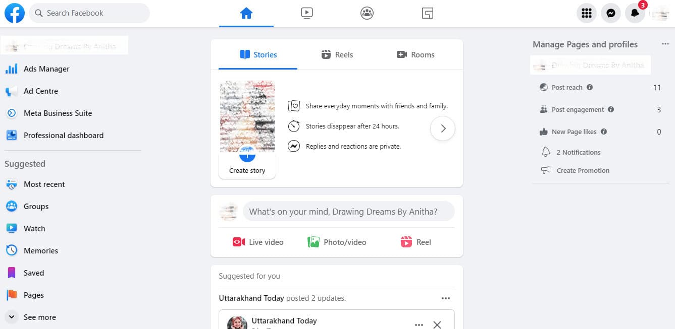 Open the Facebook app on your desktop 