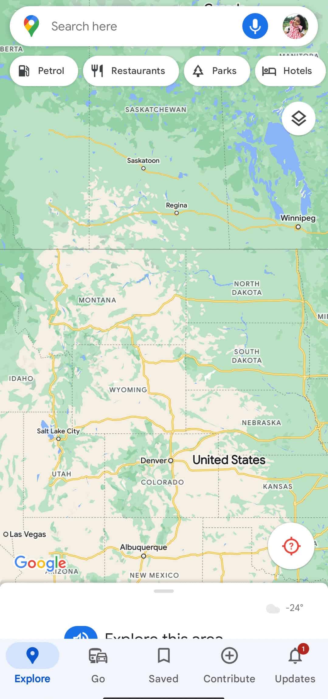 Open the Google Maps app