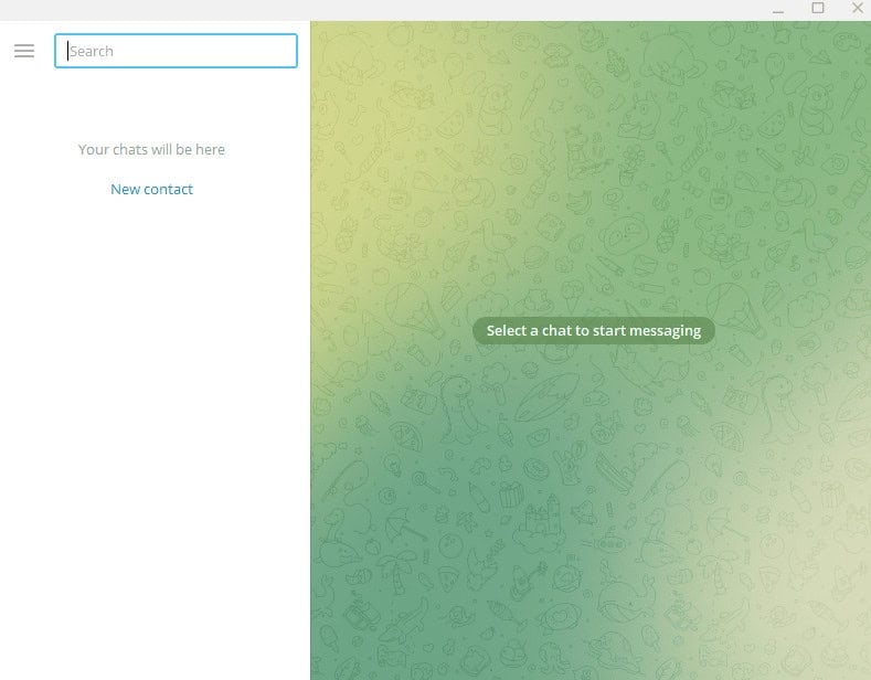 Open the Telegram app on your desktop