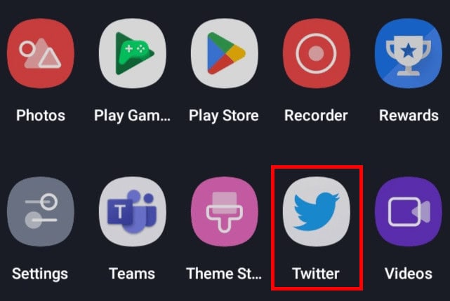Open the Twitter app on your device.