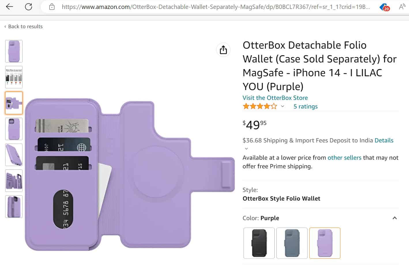 OtterBox Detachable Folio Wallet