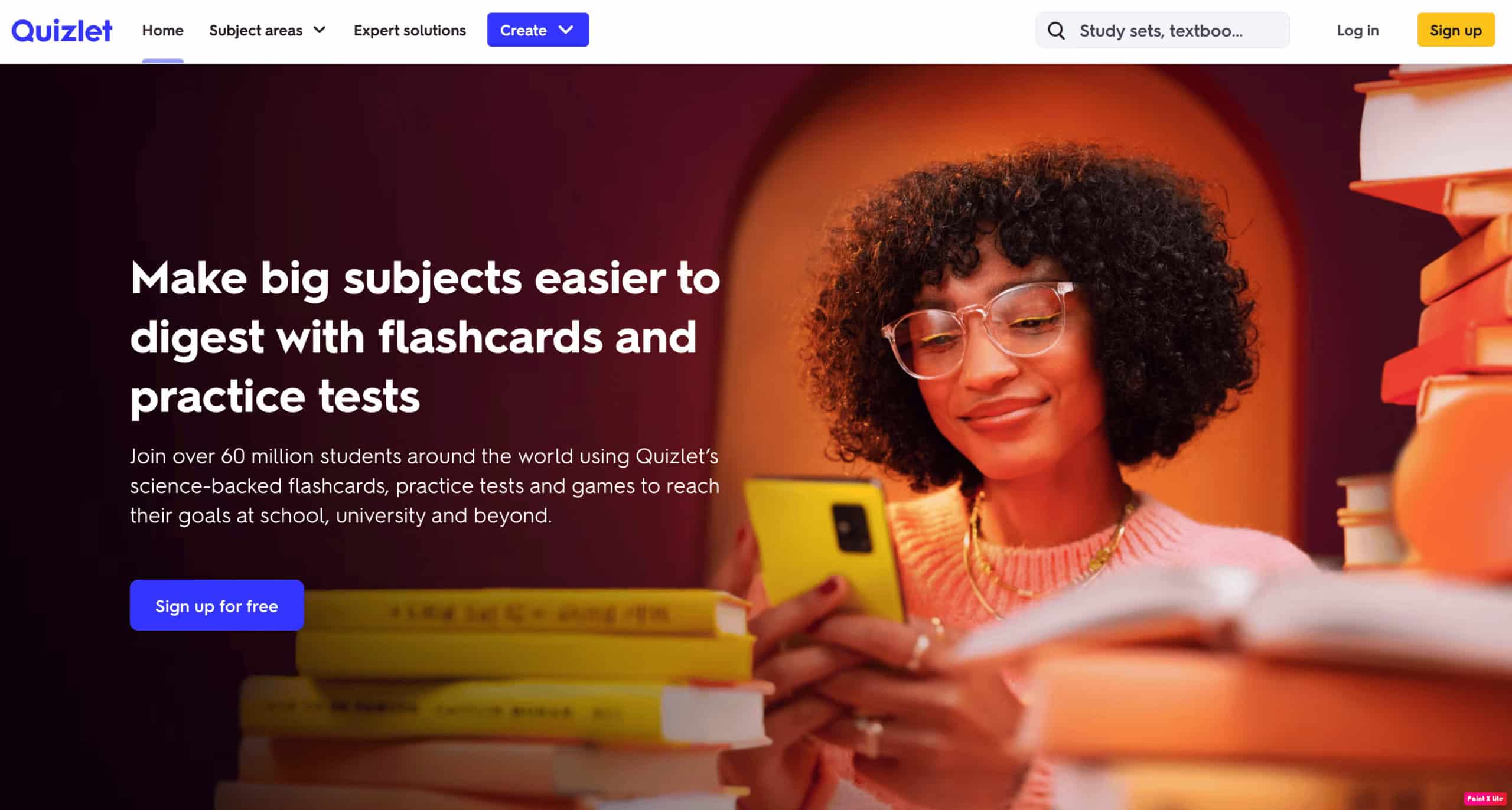 quizlet homepage. 31 Best Free Language Learning Apps for iOS