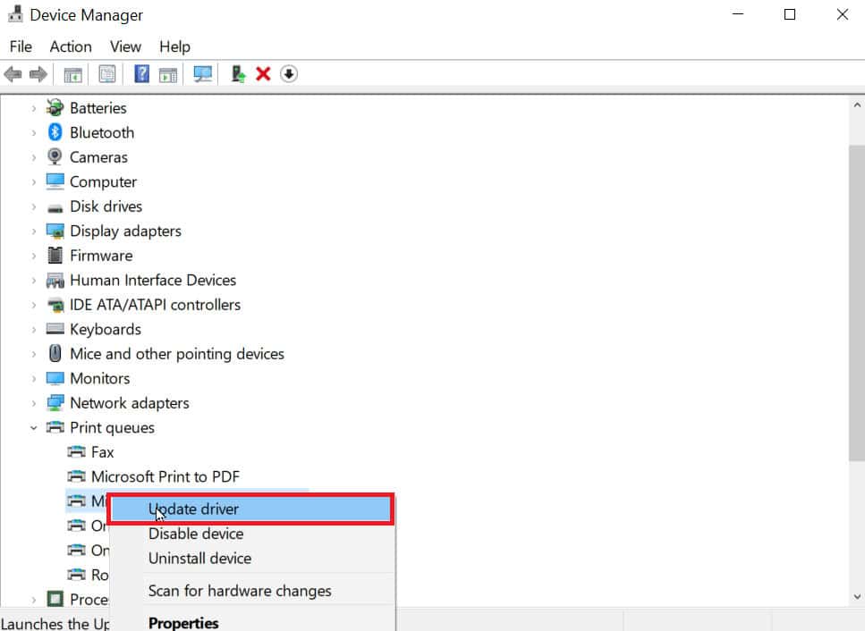 right click the driver and click update driver. Fix Microsoft IPP Class Driver Offers No Color, Only Greyscale