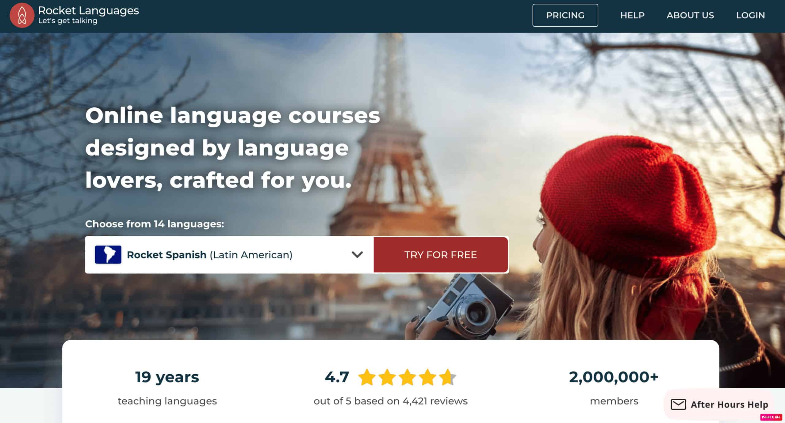 rocket languages homepage