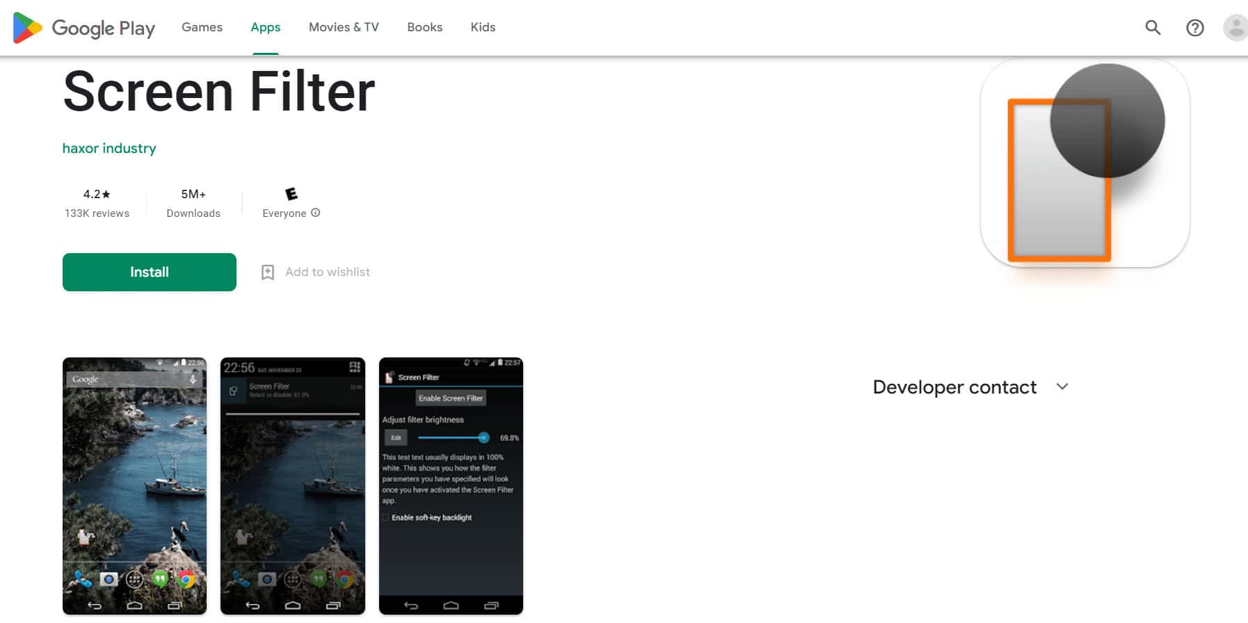 screen filter webpage | brighter screen app for reducing screen brightness