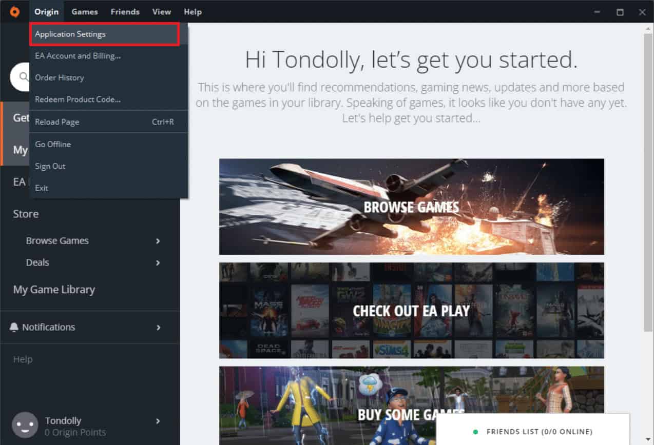 Select Application Settings. Fix Error 523: Origin is Unreachable