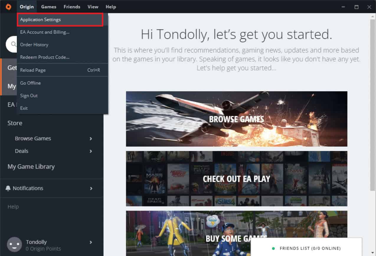 Select Application Settings. Fix Error 523: Origin is Unreachable