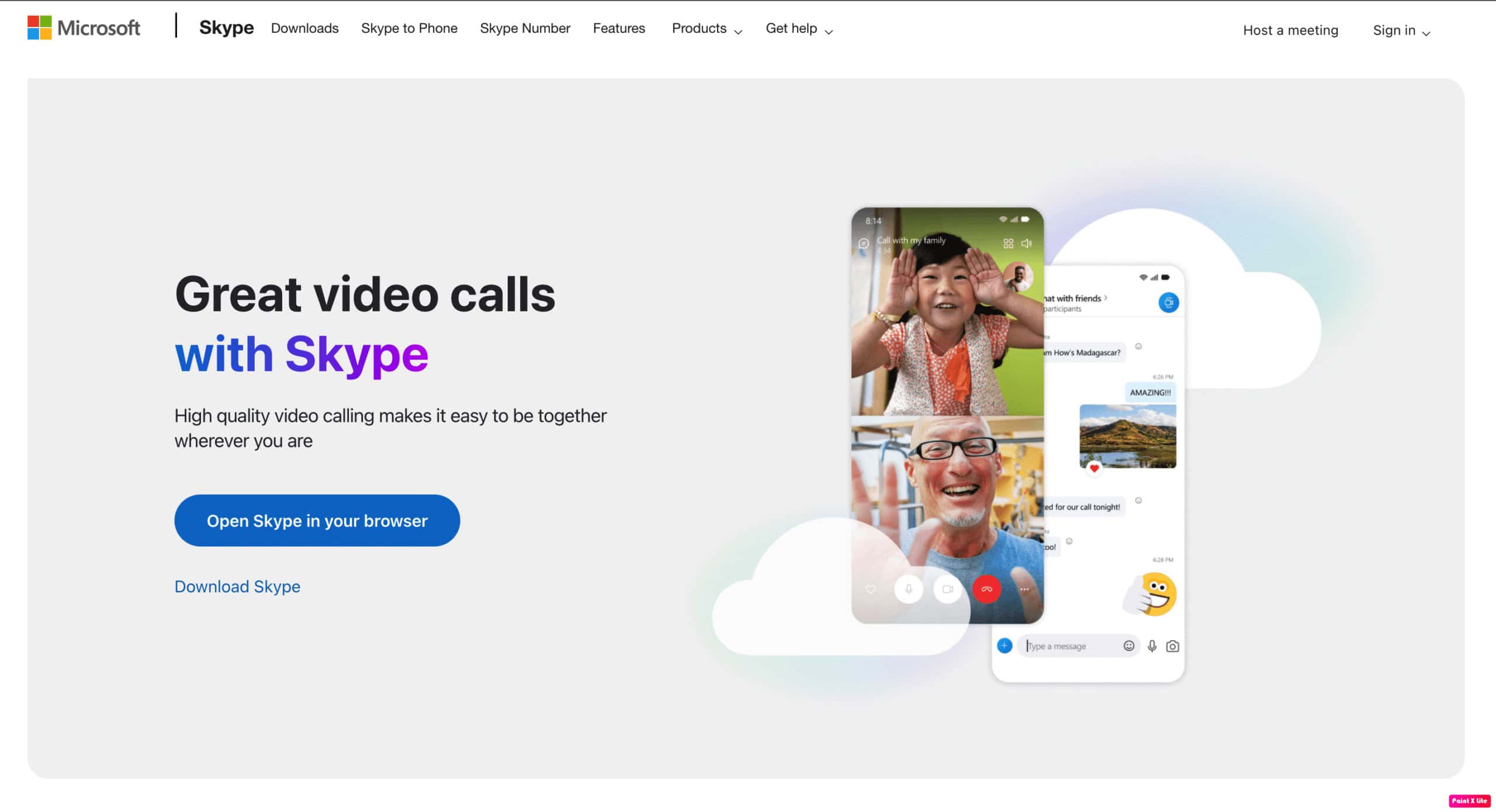 skype homepage