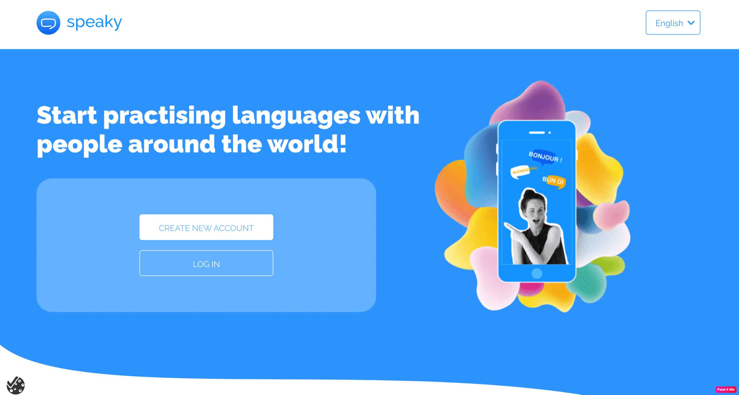 speaky homepage