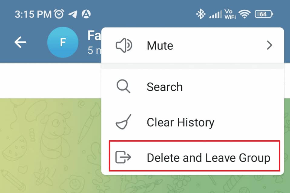 Tap on Delete and Leave Group. How to Add Members in Telegram Group