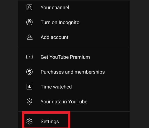 tap on Settings.