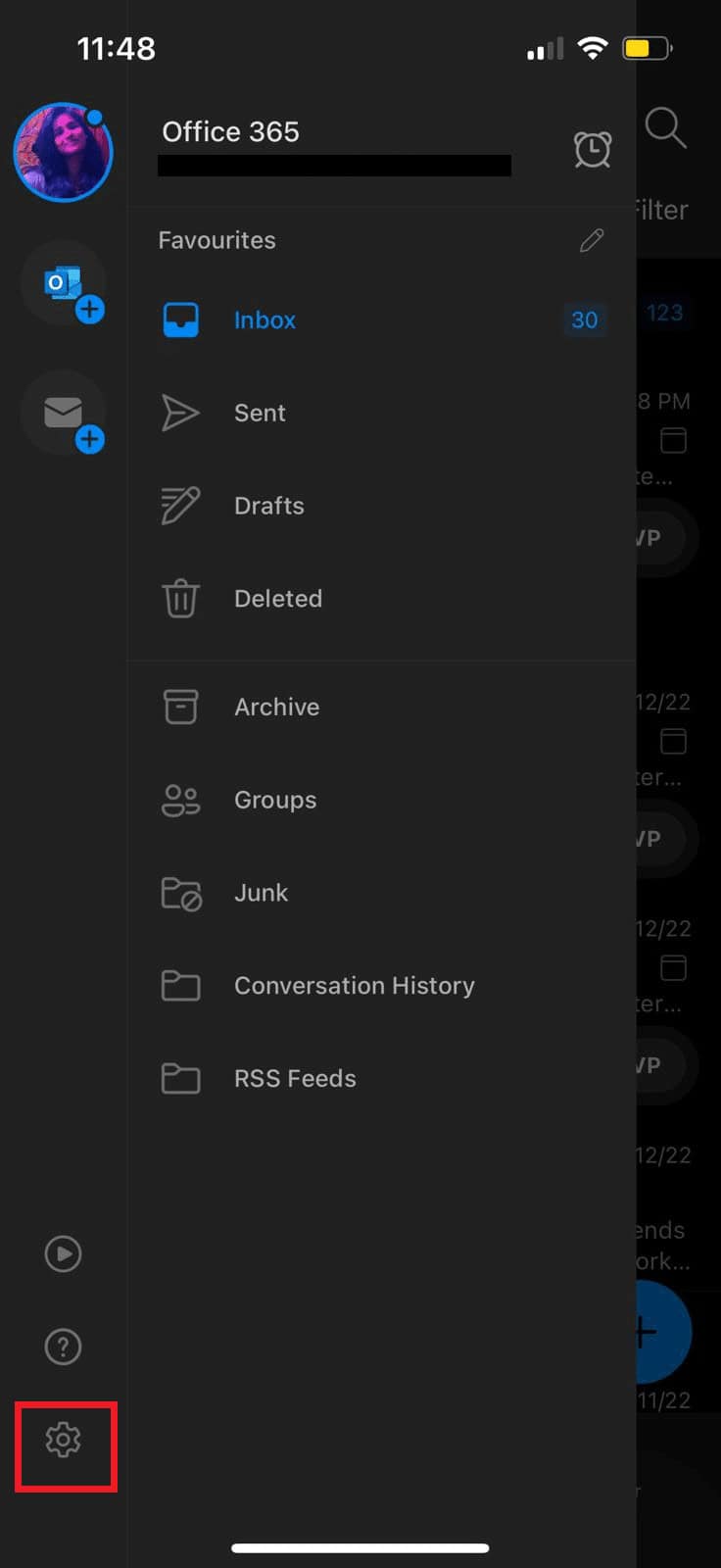 tap on the Settings icon.