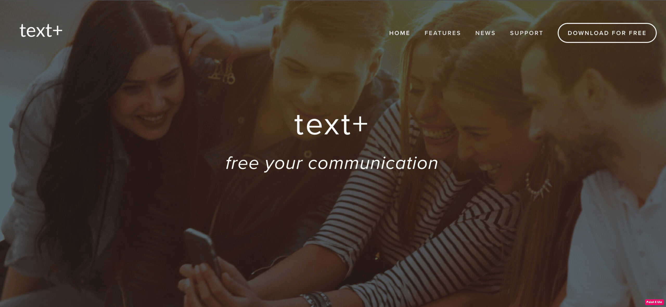 text+ homepage
