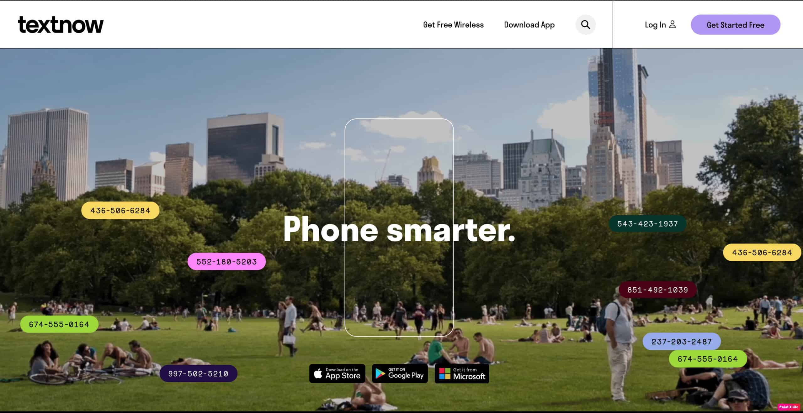 textnow homepage