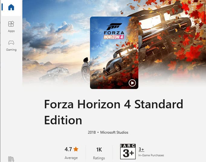 download the game again from Microsoft Store
