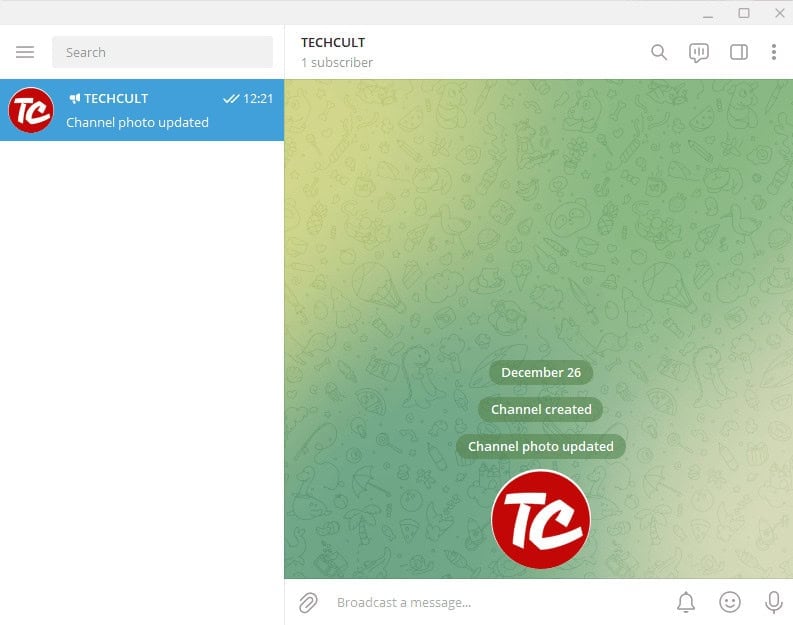 This is how your channel will look and you can start posting here