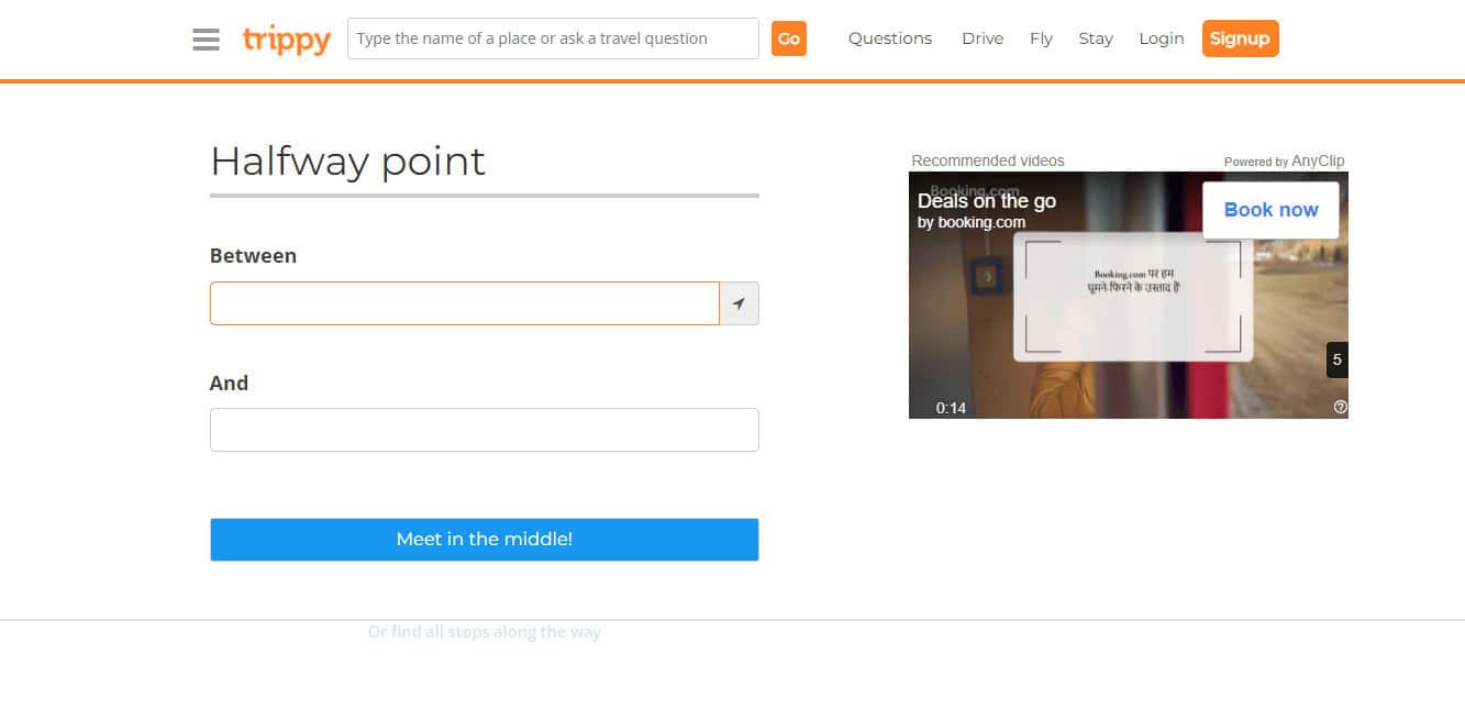 Trippy. Top 6 Best Sites to Find Halfway Points to Meet